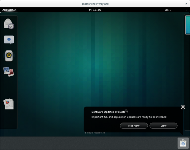 Die Gnome-Shell unter Wayland